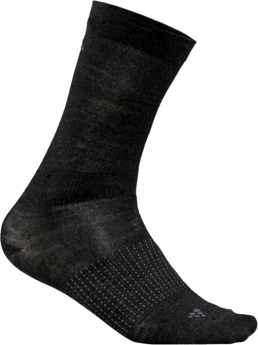 Craft - Core Wool Liner Sock 2-Pakc - Svart